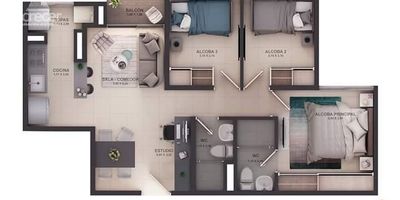 Hermoso Apartamento ubicado en sector de fontibon , en unidad residencial completa. En el podras disfrutar espacios comodos, amplios y luminosos. Cuenta con una excelente ubicacion de facil acceso a transporte publico, colegio, universidad, clinica, supermercado, facil acceso a vias principales, permitiendote estar cerca de todo lo que necesitas.
Este apartamento se encuentra con el valor por debajo de sala de ventas, una excelente oportunidad de inversion 