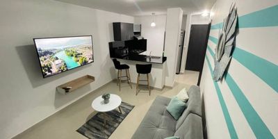 Hermoso y moderno Apartaestudio con excelente ubicacion. Muy cercano al  Hotel Radisson y Wyndham Garden  y Clinica Altos de Sanvicente. Excelente distribución, fresco y muy bien ubicado.

El condominio cuenta con circuito cerrado y vigilancia privada veinti cuatro horas, ascensor y  gimnasio y un parqueadero cubierto y tambien parqueadero para visitante. El valor de arriendo incluye la Administracion.

El apartamento posee sala comedor, cocina integral, área de labores, una alcoba con baño inlcuido y balcón, esta completamente amoblado, su decoracion es acogedora y moderna especial para hacerte sentir como en casa. 

Contactame Para obtener una mejor atención, las visitas deben ser programadas con cita previa
