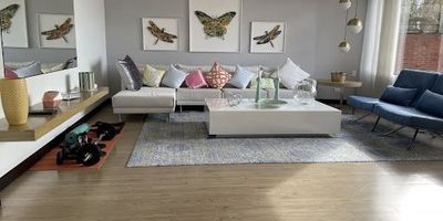 Magnifico apartamento en sector de alta valorización, con amplia zona social, espacios generosos y de fácil acceso. Cerca al corazón financiero de Bogotá y sector seguro.   tres alcobas, tres baños. Comodas vias de acceso.