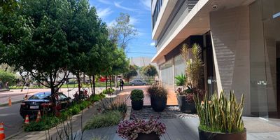 Zona empresarial y hotelera de la calle 127 cerca a la 15, con facilidad de acceso y de transporte, oficina con tres frentes y vista 180 °°, muy bien iluminada, adecuada con altas 
 especificaciones y distribuida con un área abierta, con cuatro oficinas privadas, gerencia y sala de juntas , cafetería abierta y archivo rodante. Finos enchapes en madera, divisiones en
vidrio templado y cuero, pisos en SPC de acabado madera, cableado estructurado con canaleta perimetral y solar screen y blackouts.
Moderno edificio con portería con control de acceso dos ascensores, terraza con cafetería comunal en el último piso, tres salas de juntas comunales integrables, parqueaderos de visitantes, planta de eléctrica de suplencia total, baterías de baños comunes de hombres y mujeres por piso.