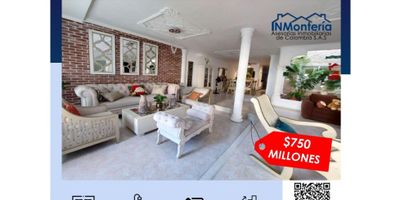 SE VENDE CASA EN LA CASTELLANA DE MONTERIA 

La propiedad se encuentra muy bien ubicada en una zona de alta valorizacion segura y vigilado, cerca a colegios, universidades, centros comerciales, parques, iglesias, farmacias, oficinas de negocios y cerca a vias principales. la casa tiene un area de 300 m2 y un valor de venta de $750 millones, consta de  Sala Principal, Sala Auxiliar (recibo), oficina /estudio, Comedor , 2 patios internos, cocina, 1 alcoba Principal con baño y vestier, 2 alcobas con baño compartido, 1 baño social, habitaciòn de servicio con baño interno, lavadero/zona de labores , 1 cuarto del servicio con baño interno, patio (terraza) y Kiosco confortable, área para mini Gym, garaje y dos jardines internos



INMONTERIA ASESORÍAS INMOBILIARIAS DE COLOMBIA

✅ Si desea recibir información adicional o visitar personalmente esta propiedad puede agendar una visita a las siguientes líneas de atención:
* Línea WhatsApp de ventas ? 3205548556 
* Línea WhatsApp de arriendos ? 3233444404

✅ Para ofrecer su inmueble con nosotros puede contactar a las líneas de atención o escribir al siguiente correo electrónico
? inmonteria.inmobiliaria@gmail.com
? www.inmonteriainmobiliaria.com.co ?

? Síguenos en INSTAGRAM y FACEBOOK @inmonteria
https://www.instagram.com/inmonteria
