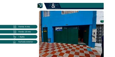 Se arrienda local de 80 m2 ( frente 4 m - fondo 20 m), ubicado en el primer piso con porton al exterior y 1 baño. 