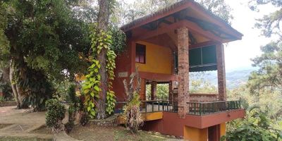 Codigo 9102. Vendo casa finca en Parcelacion campestre en Potrerito con dos habitaciones amplias con closet , balcón y terraza en cada una , 5 baños ,corredores ,espacio para sala comedor y bar, dos pisos, vista espectacular a los farallones de Cali , lago ,rio que rodea el terreno, arborizada, fresca ,iluminación natural, diversidad de aves en el sector por ser muy campestre ,ideal para descansar y disfrutar en familia y con amigos .
