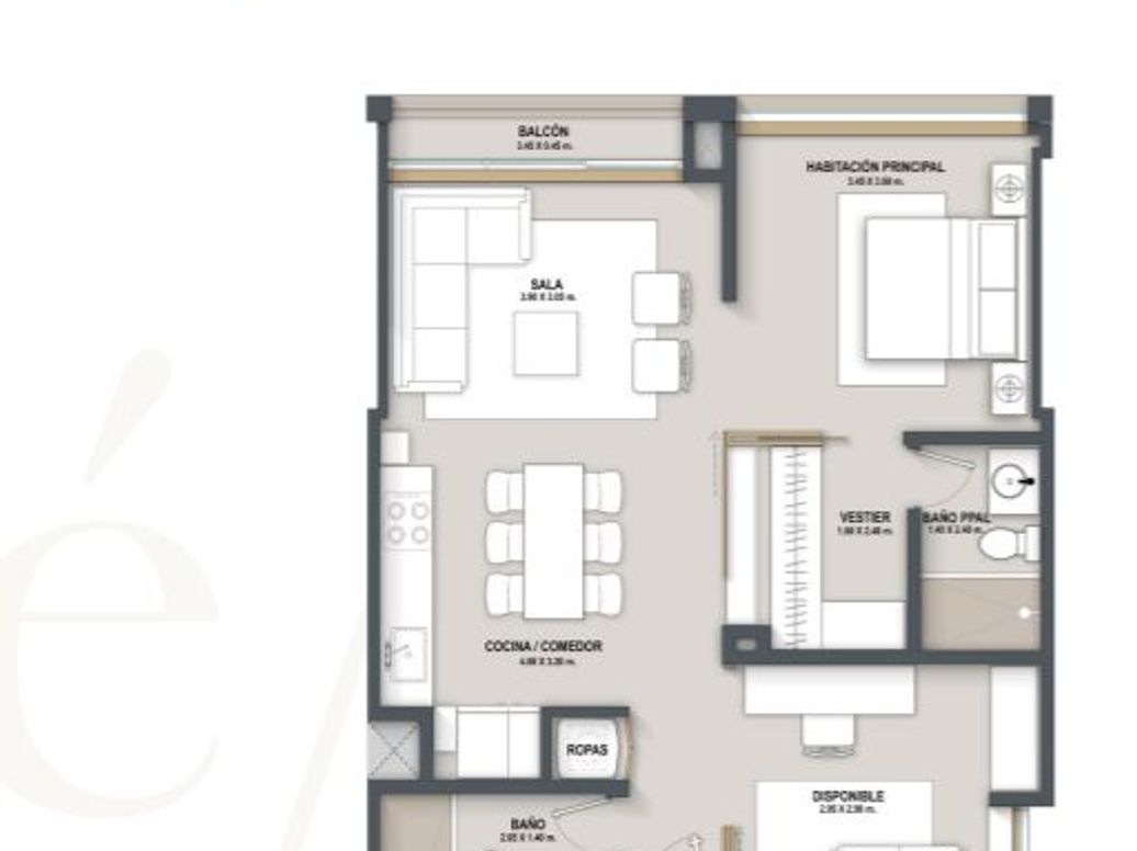 Apartamento de 2 alcobas en venta en El Retiro, Bogotá, 76 m² · foto 12 de 18