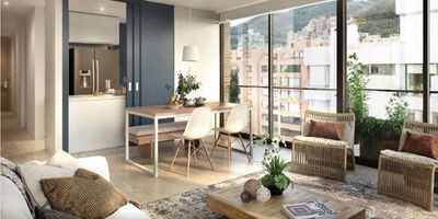 Apartamentos en venta 60 a 133m2, en el exclusivo sector de La Cabrera. Edificio de vanguardia. Excelente arquitectura. Proyecto nuevo. Acabados de alta gama. Grandes ventanales termoacústicos, techo altos, vista. Espectacular cocina integrada  al espacio social, salida al balcón. De una a tres habitaciones. Lobby de doble altura con excelentes amenidades: Lounge con terraza BBQ, huerta orgánica, gym, teatrino, coworking. Parqueaderos visitantes. Excelente ubicación cerca a la Zona T. Alta valorización.