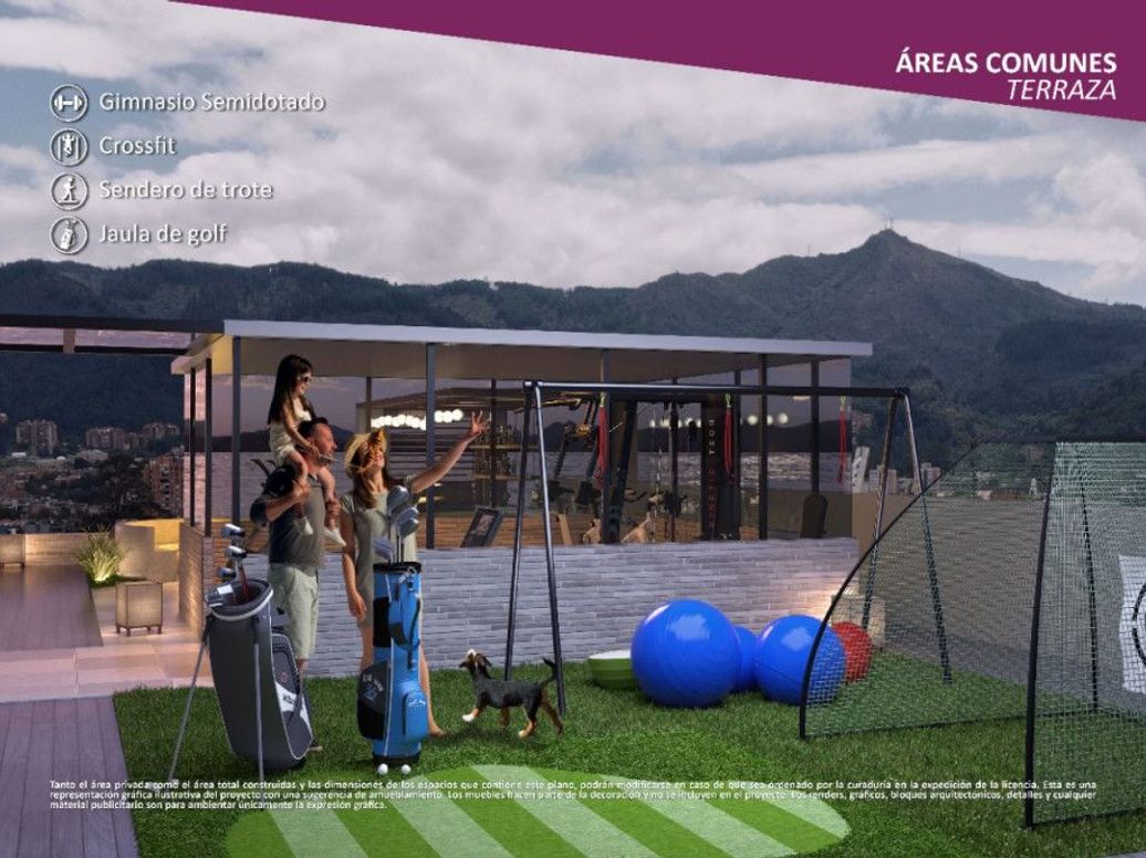 Apartamento de 3 alcobas en venta en Rincon Del Chicó, Bogotá, 139 m² · foto 3 de 6