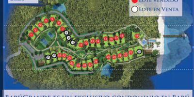 LOTE EN VENTA, BARU

Baru Grande Beach House nace en el corazón de la vida social, cultural y náutico deportiva de las Islas del Rosario y Cholón. 

Es un Conjunto privado de casas playeras con excelentes servicios eco-sostenibles. Cuenta con una variada estructura de “amenities” para deleitarse con tranquilidad y privacidad en la atmósfera de las islas.

Conjunto cerrado de casas marinas con todos los servicios públicos, que incluyen planta de desalinización y de tratamiento de aguas residuales.
Se puede gozar durante las vacaciones o vivir permanentemente por la cercanía al Centro de Cartagena de Indias.

Existen facilidades para la recreación náutica y campestre , al igual que para el deporte recreativo. Baru Grande Beach House es el proyecto más exclusivo del Caribe Cartagenero; el cual tiene a su vez acceso por la nueva vía asfaltada (solo 50 minutos) a la Ciudad Amurallada, su cultura, su gastronomía, su rumba así como su vida laboral.

CODIGO WASI 8380013
