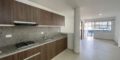 Gespron Alquila hermoso apartamento en el sur de la ciudad barrio bello horizonte segundo piso sin ascensor, con parqueadero cubierto para una moto pequeña, el apartamento cuenta con excelentes acabados,, sala-comedor con amplio espacio, cocina integral con muebles en madera en la parte superior e inferior con estufa empotrada, extractor de olores, dos habitaciones con amplio espacio con closet en madera de techo a piso, las habitaciones cuentan con ventanales polarizados, baño con division en vidrio y mueble en madera, el apartamento es muy fresco e iluminado, esta ubicado cerca a colegios, jardines infantiles, supermercados y centros comerciales, que esperas llamanos ya 8852929