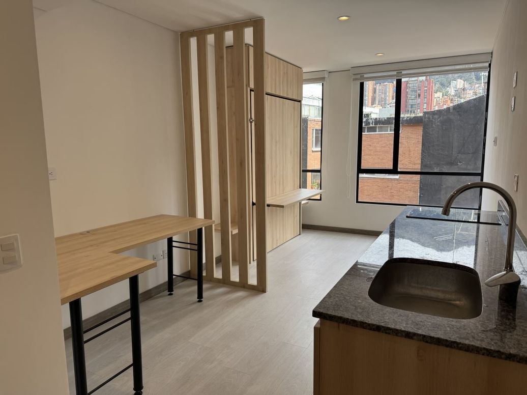Apartamento de 1 alcoba en venta en Chapinero Central, Bogotá, 21 m² · foto 4 de 13