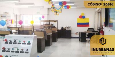 CÓDIGO INTERNO: 26816 - BODEGA DÚPLEX CONSTA EN SU PRIMER PISO DE ÁREAS AMPLIAS PARA OFICINAS, 3 BAÑOS, COCINETA, ZONA DE CAFETERÍA Y ACCESO A 2DO PISO EL CUAL CUENTA CON 2 BAÑOS, SALÓN PRINCIPAL AMPLIO, ZONA DE COMEDOR Y ÁREA DE ARCHIVO, PISOS DE CERÁMICA Y CIELO RASO DRYWALL. SE ENCUENTRA UBICADO CERCA DE VÍAS PRINCIPALES, PARQUES, COLEGIOS, UNIVERSIDADES, SUPERMERCADOS, TRANSPORTE PÚBLICO E IGLESIAS.