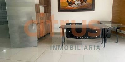 Oficina de 719.7 m2 distribuidos en tres niveles, el primer piso tiene 178.4 m2, el segundo nivel tiene 268.6 m2, el tercer nivel tiene 272.7 m2, los espacios son amplios, está cerca de transporte público como rutas de buses y muy cerca del sistema Metro, en su frente tiene un espacio de parqueo, cuenta con energía trifásica. el valor del canon es más IVA.