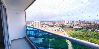 VIVE COMO SUEÑAS! Imagina vivir en un lugar donde en el día contemples el hermoso cielo azul atlanticense y en la tarde visualices el sol fundiéndose en el horizonte, pintando el cielo con tonos dorados y naranjas cálidos. Justo debajo, un cuerpo de agua sereno que refleje esos colores, creando a la vista un espejo líquido que parece un lienzo de un pintor talentoso, con la paz y tranquilidad que buscas, sin bocinas de los autos sonando, y dentro del presupuesto que tienes? 
Si lo sueñas así, hoy te puedo ayudar a hacerlo realidad! 
Les presento nuestro recomendado en el sector de Villa Campestre: apartamento de 96M2 EN VENTA de 3 habitaciones, la principal con baño y las otras dos comparten baño en pasillo, cocina abierta, estudio con puertas de acceso a cocina y hall de alcobas, que se puede convertir en habitación de servicio. El conjunto cuenta con piscina, parque infantil y salón social, cada torre cuenta con dos ascensores.