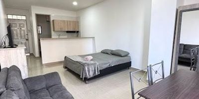 Se arrienda cómodo apartaestudio amoblado en Calasanz, ideal para una persona o pareja. Ubicado en un excelente sector de la ciudad, este apartamento incluye wifi , amoblado con un escritorio, nevera, fogón, TV cama, artículos de cocina y ventilador. Además, se encuentra cerca de comercios locales y otros servicios. No te pierdas la oportunidad de vivir en este apartamento ideal para ti. ¡Contáctanos para obtener más información y programar una visita hoy mismo