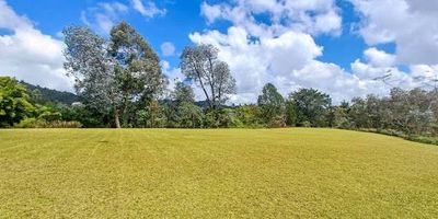 Excelente finca ubicada en una zona muy tranquila, cuenta con cocina integral, sala comedor, cinco habitaciones todas ella scon baño privado y un baño social. mucha zona verde y una hermosa vista. cuenta con casa de mayordomos, con habitación y baño privado. Código Abad Faciolince FIN2053 Asesora Alejandra Gutiérrez 3174292454.