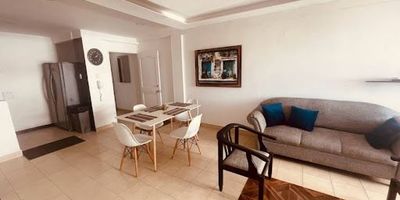 Apartamento Turístico de 127 Mts2 Dividido en 2 Subapartamentos independientes amoblados, Con Parqueadero. Un Apartamento consta de  2 habitaciones Amplias, 2 Baños, sala comedor, cocina,  zona de Labores. segundo Apartamento consta de 2 habitaciones amobladas, 1 baño,  sala,  zona labores y un parqueadero.