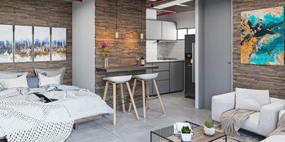 En la parte plana de Sabaneta, a tan solo pasos del parque principal, se encuentran disponibles seis apartaestudios (pisos 2 al 7), ideales para vivir o invertir. Cada unidad cuenta con 28 M2 distribuidos de manera eficiente, con espacios que incluyen baño privado, cocina integral, zona de ropas y balcón. El edificio dispone de ascensor para mayor comodidad y el reglamento de propiedad horizontal permite rentas cortas tipo Airbnb, lo que los convierte en una excelente opción para ingresos por arrendamiento. Una oportunidad estratégica en una de las zonas con mayor valorización y demanda de Sabaneta.