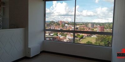apartamento en arriendo de 68 metros 2 habitaciones ,salón comedor,2 baños, cocina abierta con barra ,zona de ropas ,vista panorámica de san Antonio de Pereira ,parqueadero cubierto, piso 14 ,la unida cuenta con portería 24 horas ,piscina ,turco, sala de  espera ,zona verde, zona de mascotas ,3 minutos caminando al parque san Antonio, transporte publico cercano, hospitales, centro comerciales