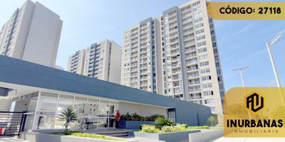 CÓDIGO INTERNO: APARTAMENTO CONSTA DE 2 ALCOBAS, 2 BAÑOS, SALA COMEDOR, PUNTO DE CONEXIÓN PARA AIRES, ESTUFA A GAS, COCINA INTEGRAL, BALCÓN, PISO DE PORCELANATO Y CIELO RASO DRYWALL. EL COJUNTO CUENTA CON VIGILANCIA 24H, GARAJE COMUNAL, DEPÓSITO, CITÓFONO, ASCENSOR, PARQUE INFANTIL, GIMNASIO, SALÓN DE REUNIONES, ZONA BBQ Y CANCHA DE FÚTBOL. SE ENCUENTRA UBICADO CERCA DE VÍAS PRINCIPALES, PARQUES, UNIVERSIDADES, COLEGIOS, SUPERMERCADOS, TRANSPORTE PÚBLICO E IGLESIAS.