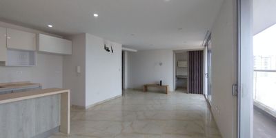 Apartamento en arriendo en Villa Santos, ubicado en unidad cerrada cerca a hoteles, centros comerciales, supermercados, restaurantes, parques, rutas de transportes público. Cuenta con 3 habitaciones, 4 baños, sala comedor, estar de tv, estudio, balcon en la sala,  2 aires minisplit, pisos en porcelanato, cocina integral con mesón en quarztone, alcoba de servicio, baño de servicio, zona de ropas, piscina, gimnasio, salon comunal, zonas verdes, vigilancia y porteria 24 horas.