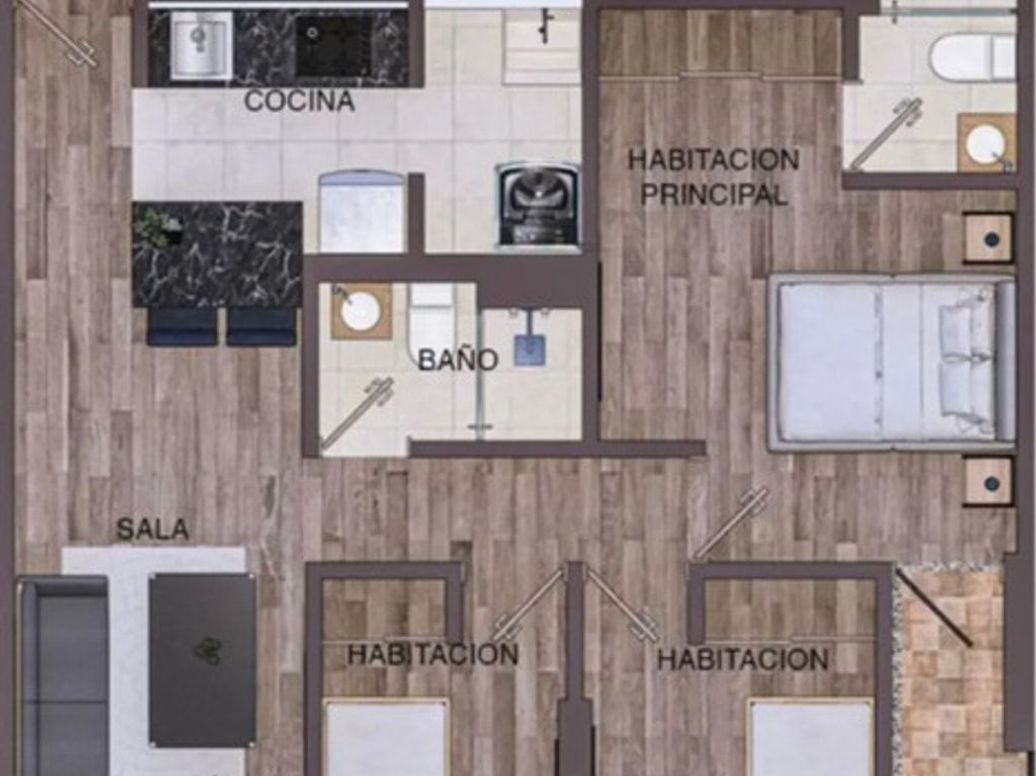 Apartamento de 3 alcobas en venta en Ingles, Bogotá, 55 m² · foto 7 de 8