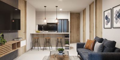 Se vende apartamento en obra gris (cesion de derechos) situado en una zona residencial tranquila, en el municipio de Rionegro con facil acceso a centros comerciales, colegios y transporte publico. Ideal para familias que buscan un estilo de vida relajado y seguro. Cuenta con 2 habitaciones,1 balcon,1 bano social, 1 bano en habitacion principal, Sala comedor, Cocina integral, Zona de ropas y Parqueadero. Estamos ansiosos por verte en tu nuevo hogar y puedes hacer realidad el sueno de tener casa propia!