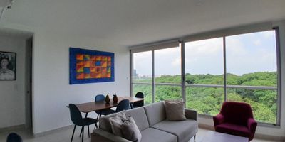 Descubre este apartamento amoblado de  64 metros cuadrados distribuidos en  2 habitaciones, 2 baños, sala-comedor, cocina, area de labores, aire acondicionado, cuenta con salon social, ascensor, piscina, zona infantil, planta electrica, gimnasio, zona BBQ y 1 parqueadero para tu conveniencia, este inmueble ofrece comodidad.  No pierdas la oportunidad de vivir en este espacio. ¡Contáctanos ahora para más información y agenda una visita!