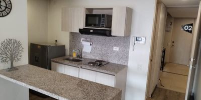  Se vende apartaestudio en Teusaquillo!  30m bien distribuidos 

Oportunidad unica para vivir o invertir en el corazon de Bogota. Este moderno apartaestudio tipo loft de 30 metros cuadrados se encuentra en un tercer piso con ascensor, dentro de un edificio con recepcion, circuito cerrado de TV y citofono.

 Espacios funcionales y bien iluminados:
 1 bano completo
 Cocina integral con barra americana y estufa electrica
 Calentador a gas
 Closet y blackout instalados
 Pisos en madera laminada y baldosa
 Vista interior tranquila
 Parqueadero comunal

Ubicado en el tradicional sector de Teusaquillo, cerca de:
 Fundacion Universitaria San Martin (5 min a pie)
 Estacion Calle 63 del TransMilenio
 Parque El Divino Salvador

Ideal para estudiantes, profesionales o inversionistas que buscan una ubicacion estrategica y excelente conectividad.

 Contactanos para mas informacion o agendar una visita!

