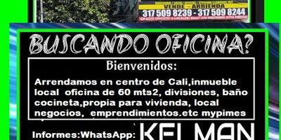 Se trata de una área  de sesenta metros cuadrados,  piso en cerámica, baño, cocineta, divisiones modulares para tres áreas. Acceso al segundo piso por puerta principal,  propio para centro de copiado, oficina de abogado centro odontológico o cualquier otro negocio. Se puede instalar vivienda allí mismo. LLAMENOS, ESCRIBANOS   vía  WHATSAPP