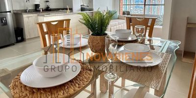 Cuenta con 72 metros aproximadamente, 3 habitaciones, 3 closet, 2 baños, cocina integral, red de gas, calentador, zona de ropas, sala comedor, balcón, parqueadero y cuarto útil. 

Zonas Comunes: parque infantil, zonas verdes y portería 24 horas.