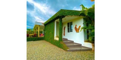 Casa campestre con vista al lago en venta en el Condominio campestre Verde Horizonte Alfaguara Jamundí.


*Area de lote: 1.175 m²
*Area construida: 434 m²

Distribución:
•Piscina con kiosco y su baño y cocineta. Amplios jardínes y zonas verdes.

•Primer piso: Sala, comedor grande con salida a zona social y terraza interna, sala para televisión, cocina integral con Isla, cuarto del servicio con baño, 2 cuartos cada uno con su baño.

•Segundo Piso: otra sala de televisión, 2 cuartos con baños y posibilidad de sacar una terraza con mirador hacia el lago.

El condominio donde se encuentra ubicada consta de 5 lagos, senderos ecologicos, cancha de futbol, cancha de tenis, piscina, jacuzzi, sauna y turco, club house, entre otras.

Valor venta. 
$1.700.000.000

Más información:  (316) 330-0019 / (317) 027-338

 
