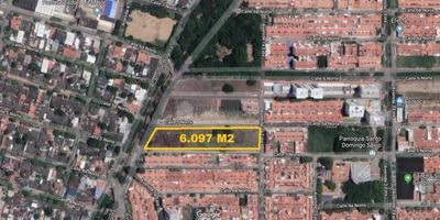 LOTE CON FRENTE AL CANAL BOGOTA, A LA AVENIDA 1AE, MZ COMPLETA. COD 100141