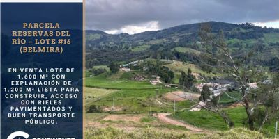??️ Lote en Venta – Vereda Playas, Belmira (Parcelación Reservas del Río)

? $200.000.000 | ? Área total: 1.600 m² aprox. (con 1.200 m² explanados)

Disfruta la tranquilidad del campo con este hermoso lote de terreno plano y firme, con una excelente vista panorámica y acceso fácil desde la vía principal.
✅ A solo 20 minutos (14.5 km) del municipio de San Pedro de los Milagros
✅ A 1 hora y media desde Medellín
✅ Acceso con rieles pavimentados y buen transporte público
✅ Cercano a Plaza del Río y capilla de la vereda Playas

? Ideal para construir tu casa campestre o invertir en un espacio natural con gran proyección.
? Continente Inmobiliario – Tú lo sueñas, nosotros lo encontramos.
