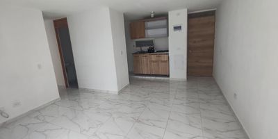 Apartamento para arriendo en unidad residencia NATIVA Vereda cimarronas. 3 habitaciones, 1 closets , 2 Banos, cocina, red de gas, zona de ropas, calentador, Las zonas comunes tienen parqueadero para visitantes, juegos infantiles, cancha sintetica de futbol, salon social y piscina.