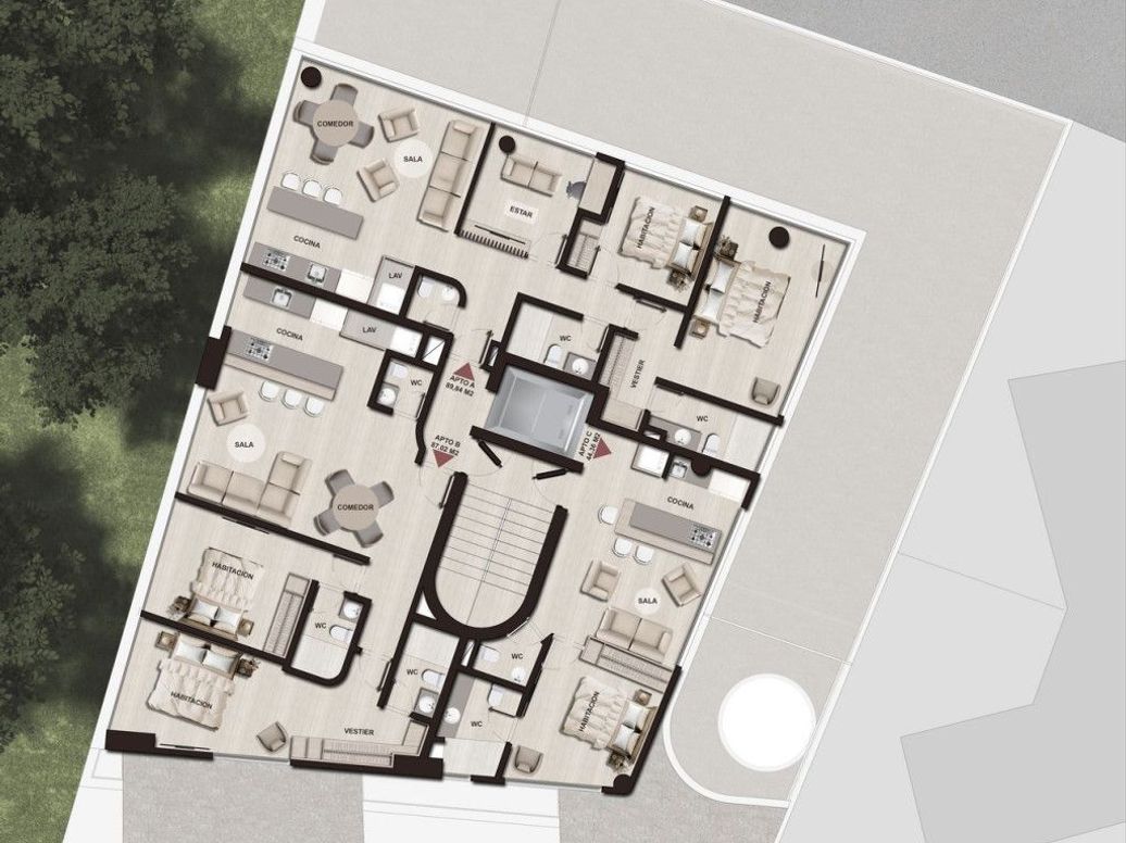Apartamento de 2 alcobas en venta en Bosque Izquierdo, Bogotá, 90 m² · foto 6 de 6