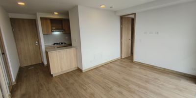 Se arrienda o se vende apartamento en Viverdi, el cual cuenta con 2 habitaciones, 2 banos, 2 vestier, cocina integral, sala comedor, zona de ropas, balcon, parqueadero y cuarto util.