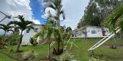 Vendo Finca Parcelacion Campestre El Carmelo, en excelente clima a 1 hora de Cali, La finca consta de 6 parqueadero para 6 carros, Casa principal con 3 habitaciones, dos baños, sala comedor, cocina y porche, Cabaña huéspedes con 2 habitaciones, baño, cocineta, porche, lavadero y asador. Caseta con 4 habitaciones, dos baños, porche y mesa de ping pong, estadero de billar y juego de sapo con cocina grande, estufa industrial y nevera. Piscina de 12x6 m2 x 1.80 de profundidad con espacio niños y bebes separados, ducha y cascada, Jardín adelante con cancha de futbol y atrás juegos para niños, casita de muñecas, todo el prediobordeado con canales de agua y malla alrededor en limites del lote.