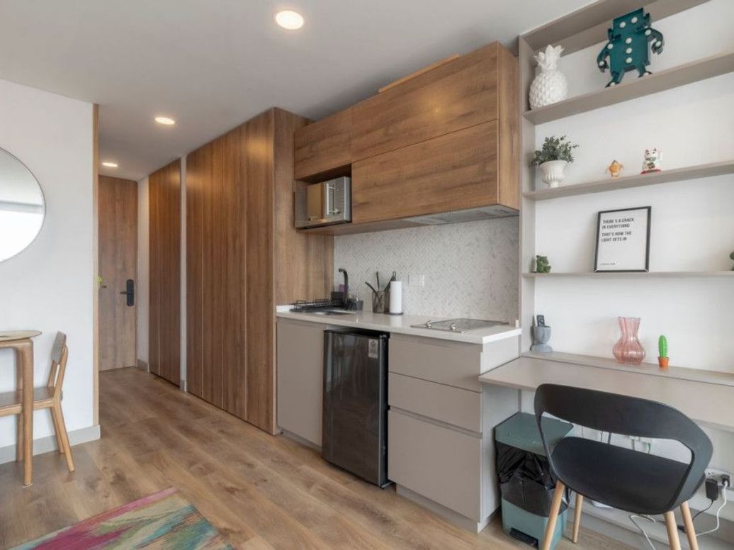 Apartamento de 1 alcoba en venta en Chico Norte Et. Iii, Bogotá, 26 m² · foto 12 de 20