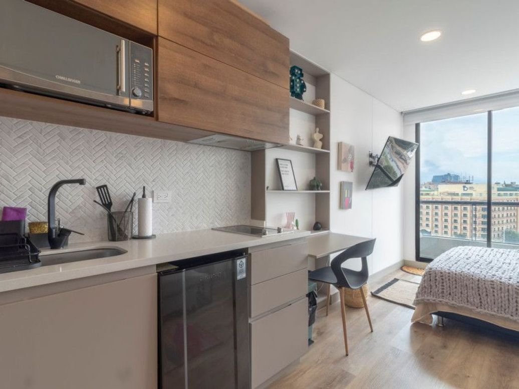 Apartamento de 1 alcoba en venta en Chico Norte Et. Iii, Bogotá, 26 m² · foto 2 de 20