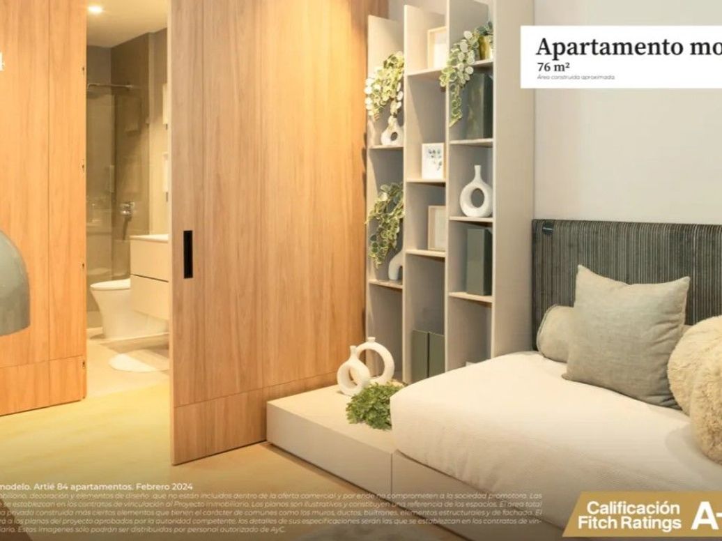 Apartamento de 1 alcoba en venta en La Cabrera, Bogotá, 78 m² · foto 5 de 20