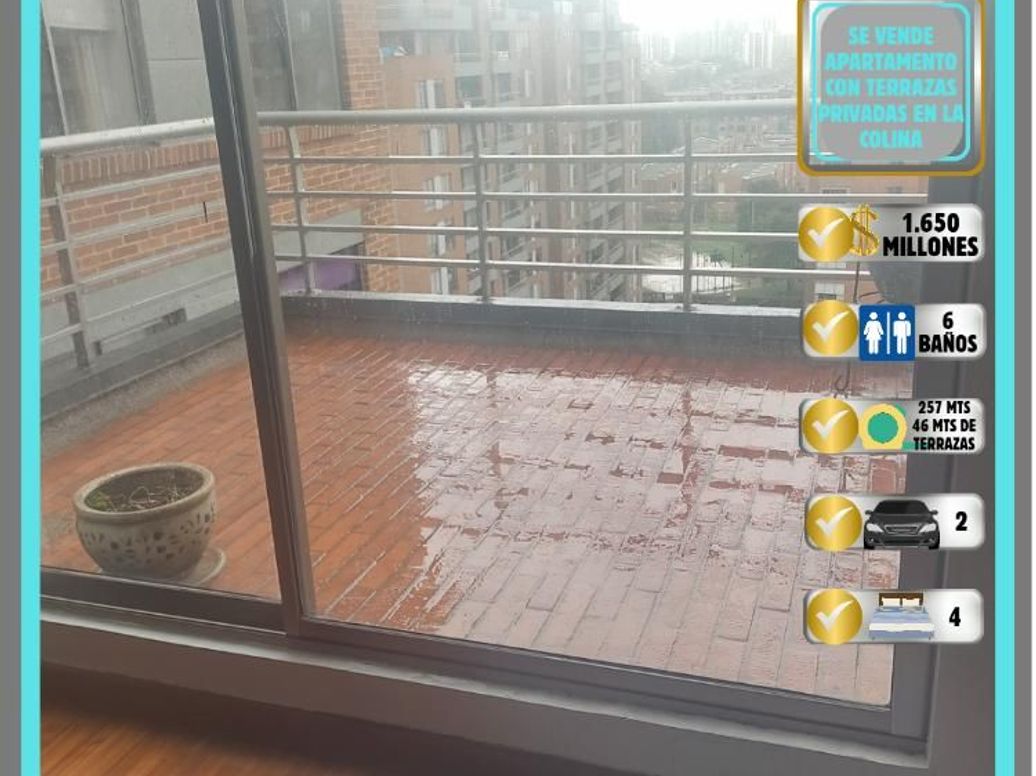 Apartamento de 4 alcobas en venta en El Plan, Bogotá, 257 m² · foto 2 de 9