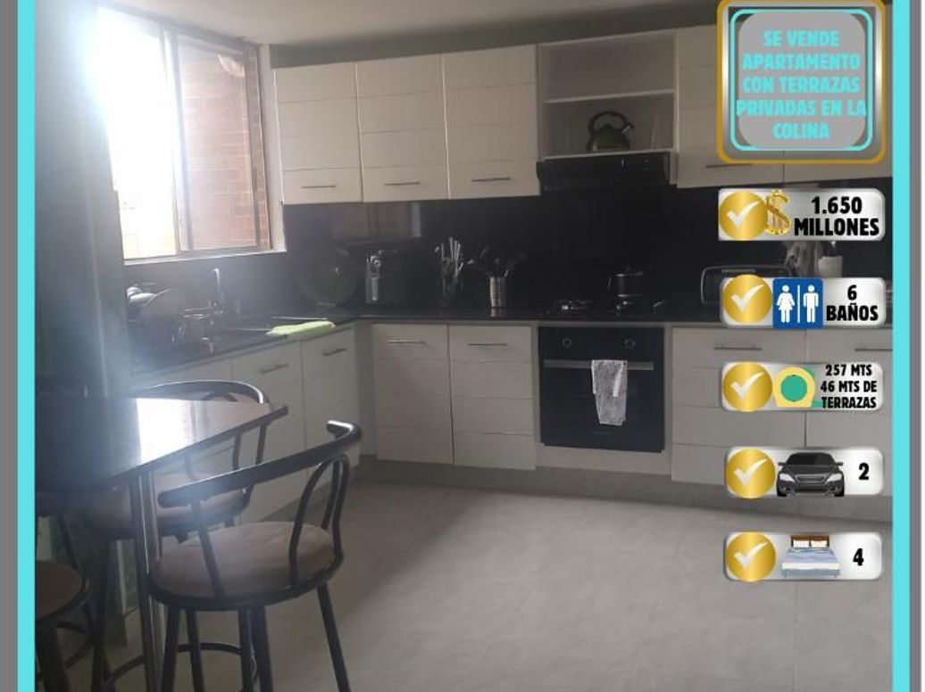 Apartamento de 4 alcobas en venta en El Plan, Bogotá, 257 m² · foto 4 de 9