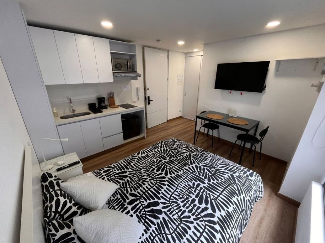 Apartamento de 1 alcoba en arriendo en Las Nieves, Bogotá, 19 m² · foto 3 de 8