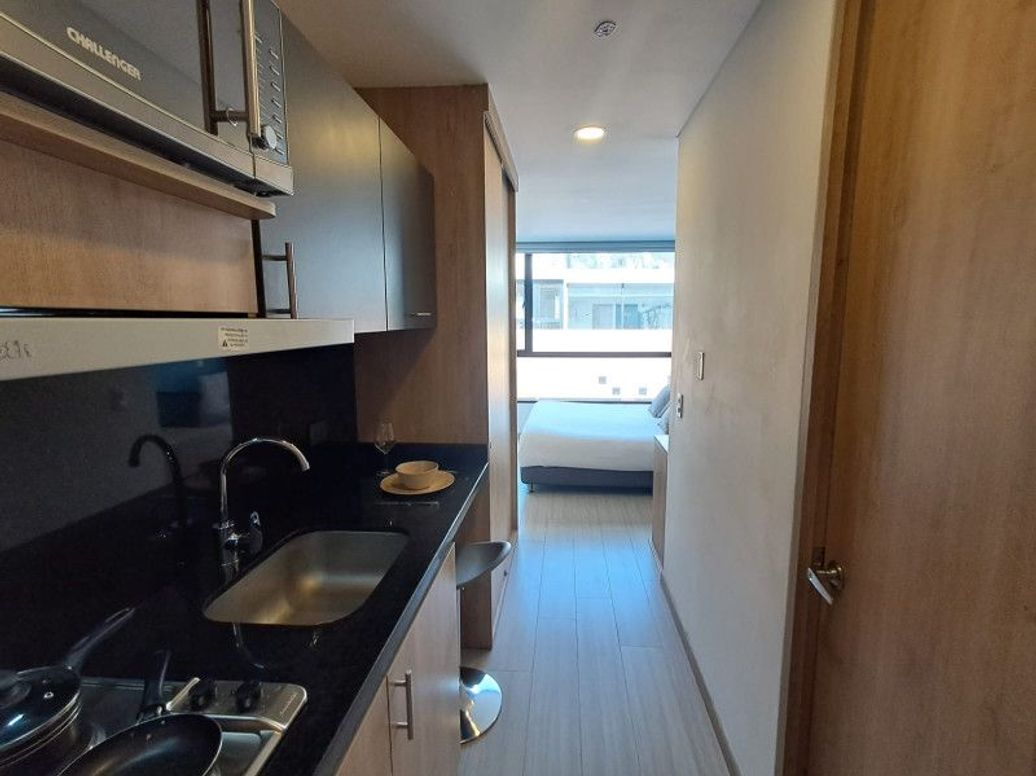 Apartamento de 1 alcoba en venta en Chapinero Sur Occidental, Bogotá, 19 m² · foto 4 de 12