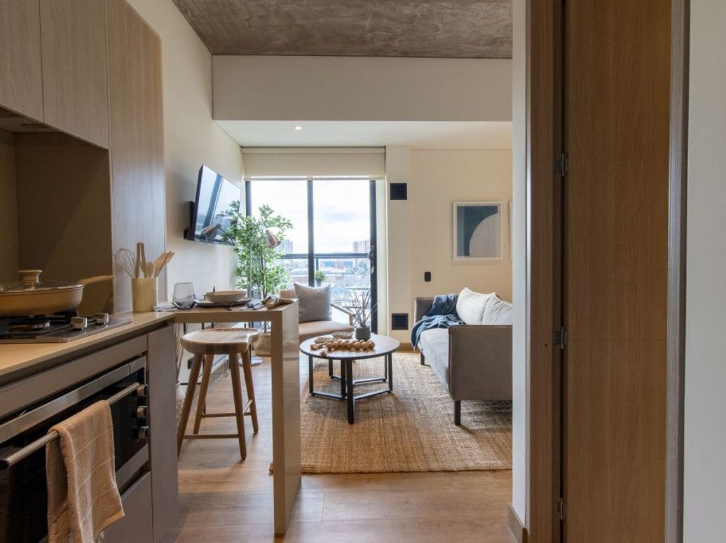 Apartaestudio en arriendo en Ciudad Salitre, Bogotá, 27 m² · foto 3 de 19