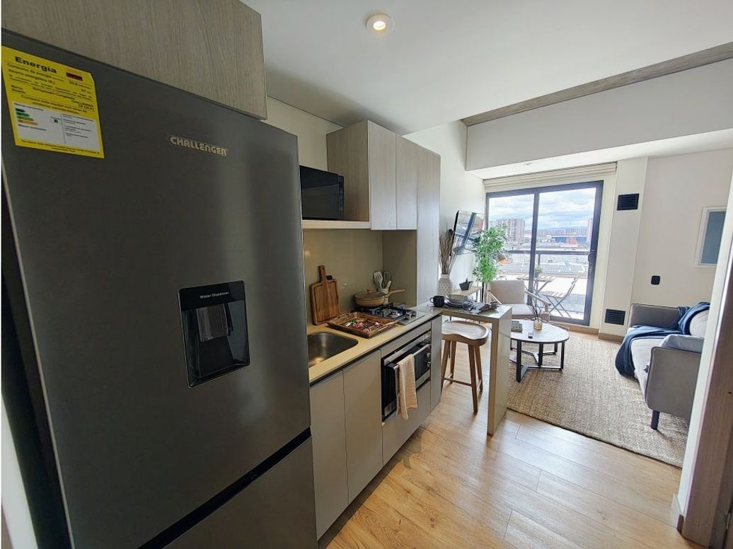 Apartaestudio en arriendo en Ciudad Salitre, Bogotá, 29 m² · foto 2 de 20
