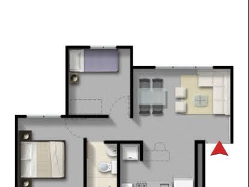 Apartamento de 2 alcobas en venta en Casa Blanca, Bogotá, 42 m² · foto 2 de 5
