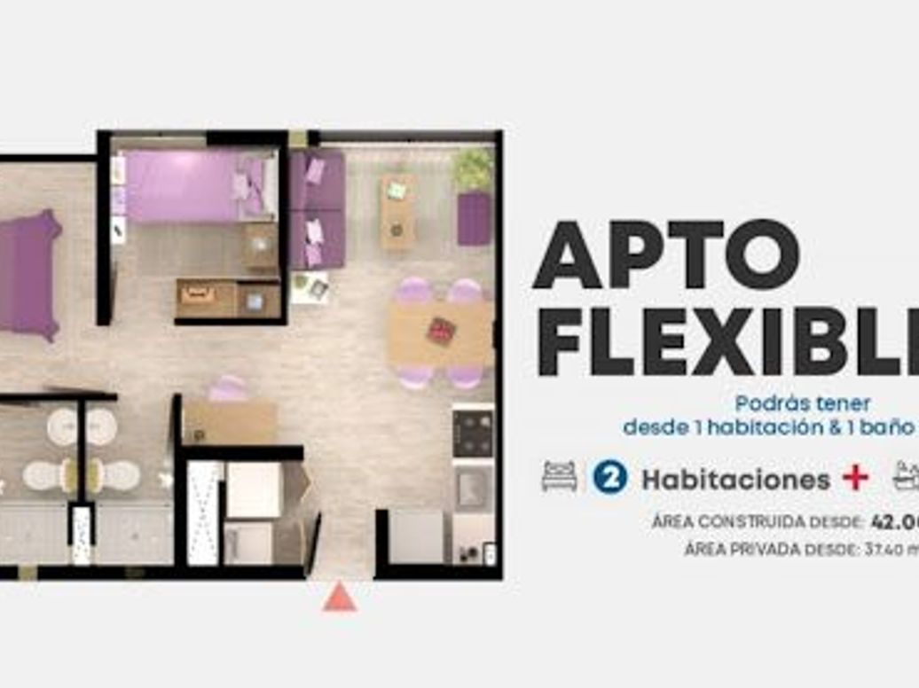 Apartamento de 2 alcobas en venta en Fontibón, Bogotá, 42 m² · foto 6 de 6