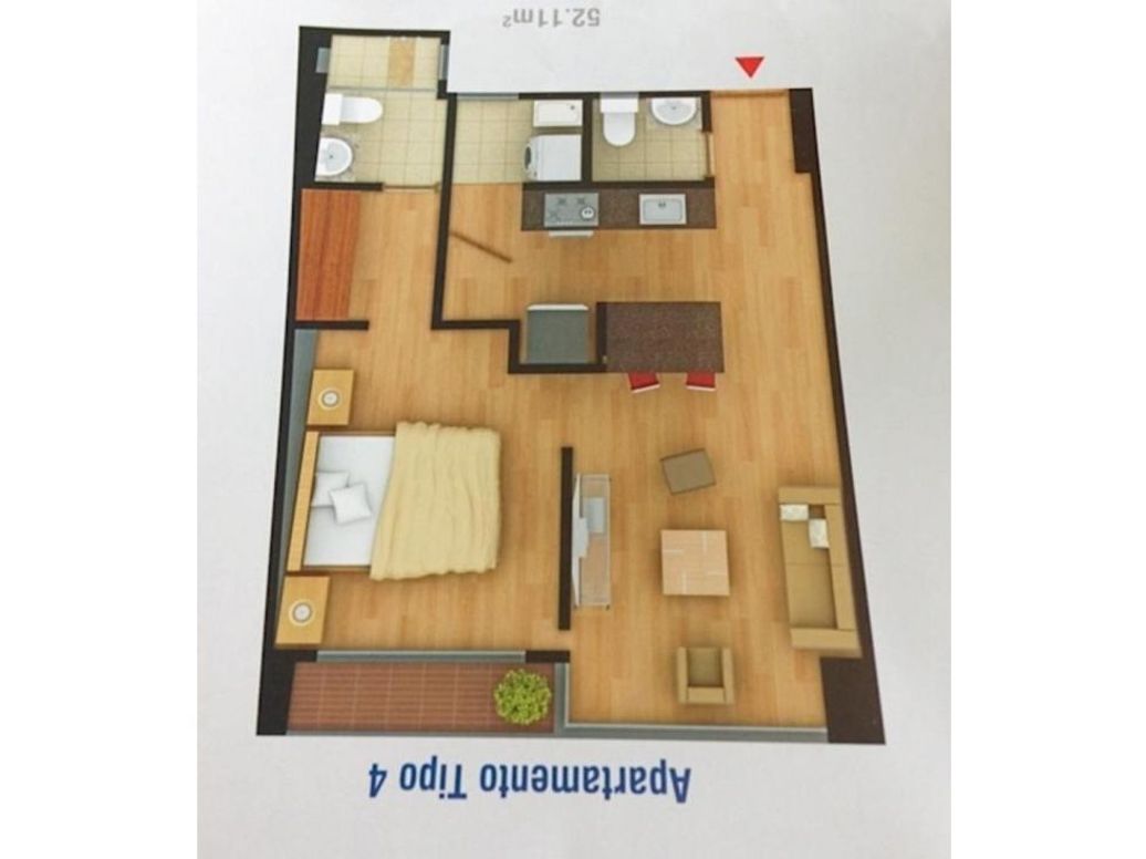 Apartaestudio en venta en Santa Barbara, Bogotá, 52 m² · foto 9 de 9