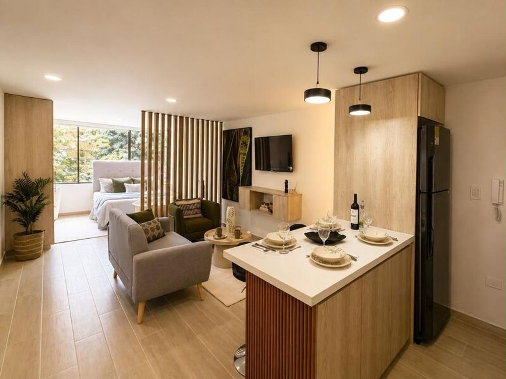 Apartaestudio en venta en Chico, Bogotá, 38 m² · foto 4 de 17