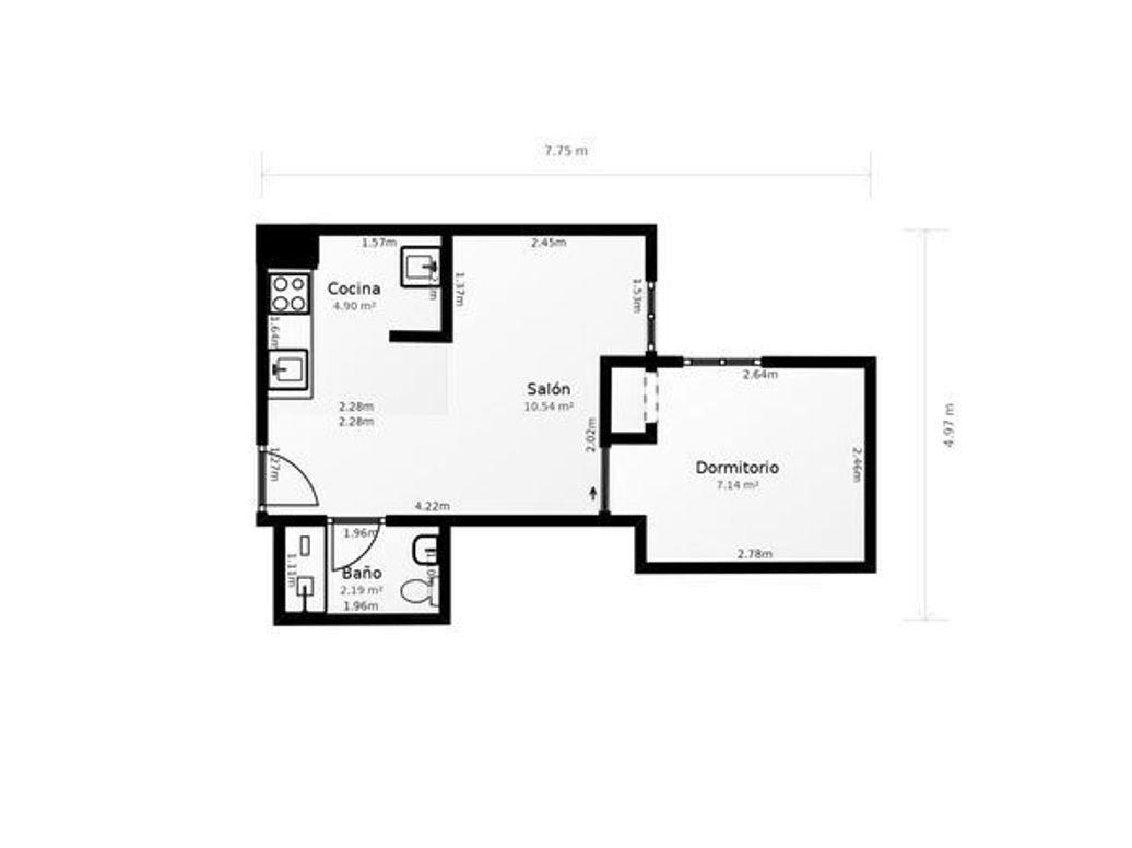 Apartamento de 1 alcoba en venta en San Antonio Norte, Bogotá, 26 m² · foto 19 de 19